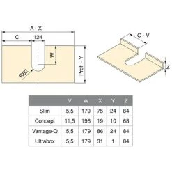 Lot De 10 Courbe Sous-éviers Pour Tiroir De Salle De Bain Gris Emuca -EMUCA Soldes 10475756 5