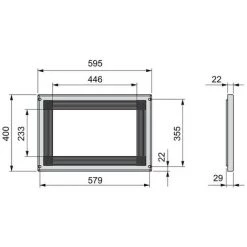 Cadre Micro-ondes Emuca à Encastrer En Plastique Blanc -EMUCA Soldes 10475783 4
