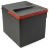 Emuca Poubelles Pour Tiroir De Cuisine, Hauteur 216 Mm, 1x12L, Gris Antracite 2 Emuca Poubelles Pour Tiroir De Cuisine, Hauteur 216 Mm, 1x12L, Gris Antracite -EMUCA Soldes 14647632 1