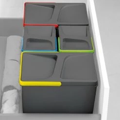 Emuca Poubelles Pour Tiroir De Cuisine, Hauteur 216 Mm, 1x12L, Gris Antracite 10 Emuca Poubelles Pour Tiroir De Cuisine, Hauteur 216 Mm, 1x12L, Gris Antracite -EMUCA Soldes 14647632 4