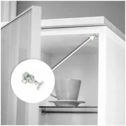 EMUCA Lot De 10 Fermetures Silencieuses Pour Meubles - Acier Et Plastique - Zingué - Zingué