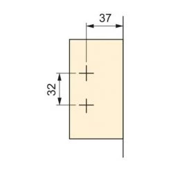 Emuca Charnière, D. 26 Mm, Droite Pour Montage En Applique, Ouverture 95º, Avec Embase, 20 Ut. - Talla -EMUCA Soldes 23965048 3