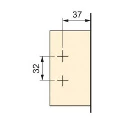 Emuca Charnière, D. 35 Mm, Coudée Pour Montage Rentrant, Ouverture 110º, Avec Embase, 20 Ut. - Talla -EMUCA Soldes 23965056 3