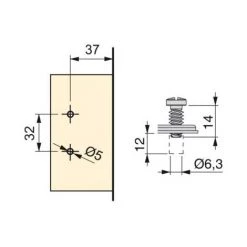 Emuca Charnière, D. 35 Mm, Coudée Pour Montage En Applique Sur Panneau Mitoyen, Ouverture 110º, Avec Embase Eurovis, 20 Ut. - Talla -EMUCA Soldes 23965058 3