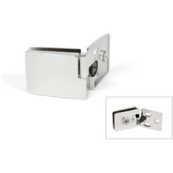 EMUCA Charnière Pour Portes En Verre Médiane Rentrante - Talla Chromé
