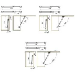Emuca Piston Pour Portes Relevables, Force 8 Kg, Parcours 100 Mm, Gris Métallisé, 20 Ut. - Talla -EMUCA Soldes 23965151 2
