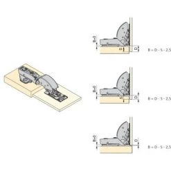 EMUCA Charnière C91 Pour Porte En Verre Et Portes Fines - Talla -EMUCA Soldes 23965242 3