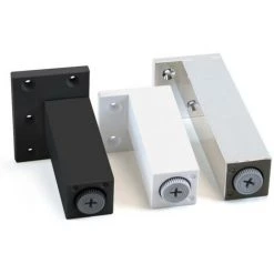 Emuca Pied Pour Meubles, Central, Réglable 140 - 150 Mm, Plastique, Chromé, 2 U. - Talla -EMUCA Soldes 23965293 3