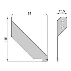 EMUCA Padsteel , Équerre Pour Frontal Tiroir - Talla Noir -EMUCA Soldes 23965570 2