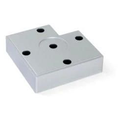 Pied Alumix7 Emuca Pour Meubles, Hauteur 15 Mm En Aluminium Peint - Talla