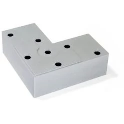 Pied Alumix8 Emuca Pour Meubles, Hauteur 24 Mm Finition Gris Métallisé - Talla