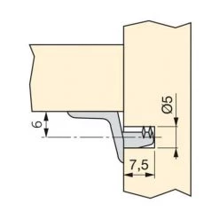 Emuca Taquets équerres, Avec Goujon Strié, D. 5 Mm, Zamak, Nickelé, 50 Ut. - Talla -EMUCA Soldes 23965760 4