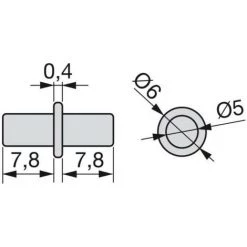 Emuca Taquets Cylindriques, Pour Bois, D. 5 Mm, Acier, Nickelé, 50 Ud. - Talla -EMUCA Soldes 23965764 3