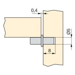 Emuca Taquets Cylindriques, Pour Bois, D. 5 Mm, Acier, Nickelé, 50 Ud. - Talla -EMUCA Soldes 23965764 4