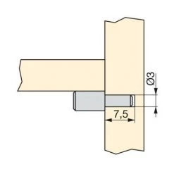 Emuca Taquets Cylindriques, Pour Bois, D. 3 Mm, Acier, Nickelé, 50 Ud. - Talla -EMUCA Soldes 23965765 4