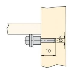 Emuca Support Pour étagère En Verre, Avec Caoutchouc, D. 5 Mm, Acier, Nickelé, 50 Ut. - Talla -EMUCA Soldes 23965774 3