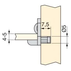 Emuca Support Pour étagère En Verre, D. 5 Mm, Plastique, Transparent, 50 Ut. - Talla -EMUCA Soldes 23965778 4