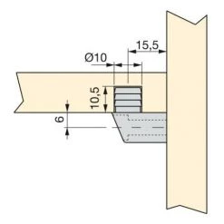 Emuca Ferrures D'assemblage Pour étagères, 12 Mm, Plastique, Blanc, 100 Ut. - Talla -EMUCA Soldes 23965831 4