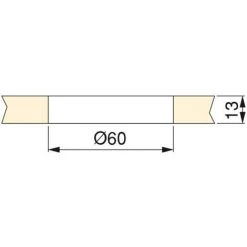 Emuca Couvercle Passe-câbles Circulaire, D. 60 Mm, à Encastrer, Zamak, Chromé - Talla -EMUCA Soldes 23965907 3