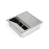 Emuca Passe-câbles Table, Carré, 85 X 85 Mm, Pour Encastrer, Plastique, Chromé - Talla -EMUCA Soldes 23965915 1