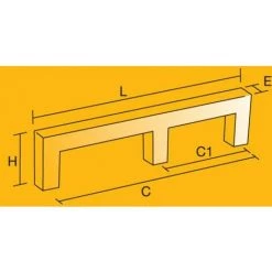 EMUCA Poignée Tulip 2 - Talla 62mm / Anodisé Mat -EMUCA Soldes 23966334 3