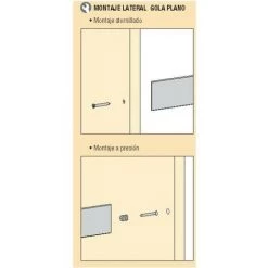 EMUCA Gola Profil Central - Talla Anodisé Mat -EMUCA Soldes 23967442 3