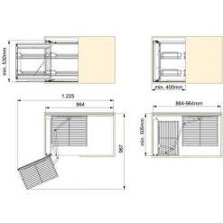 EMUCA Accessoire D'angle Supra - Talla -EMUCA Soldes 23967449 3