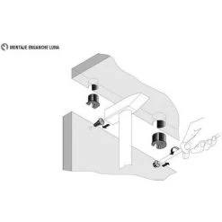 EMUCA Boîtier Luna Ø20mm épaisseurs D'étagère 16mm. (100 Uds) - Talla 13mm / 16mm / Plastique Blanc -EMUCA Soldes 23967495 5