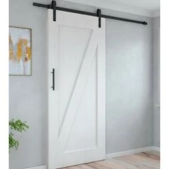 Emuca Système De Porte Coulissante En Bois Suspendue, 80 Kg, Acier, Noir. -EMUCA Soldes 28327468 4