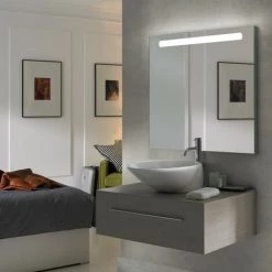 Emuca Miroir De Salle De Bain Pegasus Avec éclairage Frontal LED 60x70cm -EMUCA Soldes 28327522 4