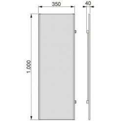 Emuca Miroir Extractible Pour L'intérieur De L'armoire, Réglable, 340 X 1000 Mm, Couleur Moka. -EMUCA Soldes 28327531 5