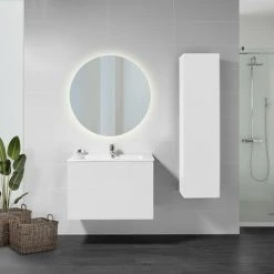 Emuca Miroir De Salle De Bain Cassiopeia Avec éclairage Décoratif à LED De Ø60cm -EMUCA Soldes 28327535 3