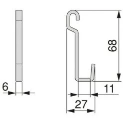 Emuca Lot De 5 Crochets De Suspension De Cuisine, Acier, Gris Anthracite. -EMUCA Soldes 28327544 5