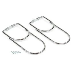 Emuca Porte-bouteille Pour Meubles, Fixation Sous L’étagère, 2 Trous, Acier, Chromé.