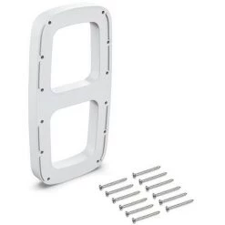 Emuca Accessoire Latéral Pour Penderie Rabattable, Plastique, Blanc, 2 Un.