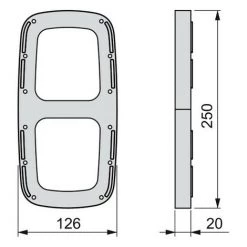 Emuca Accessoire Latéral Pour Penderie Rabattable, Plastique, Blanc, 2 Un. -EMUCA Soldes 29092800 5