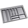 Emuca Range-couverts Pour Tiroirs De Cuisine, Module 800 Mm, Plastique, Gris - Talla -EMUCA Soldes 29407273 1