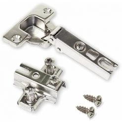 2 Charnières X95 Ouverture à 110 Degré Embase EUROVIS Emuca