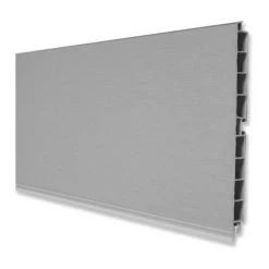 EMUCA Plinthe Plasline 2,35 Mt Plastique Et Aluminium (2 Unités) - Talla 120mm / Anodisé Mat