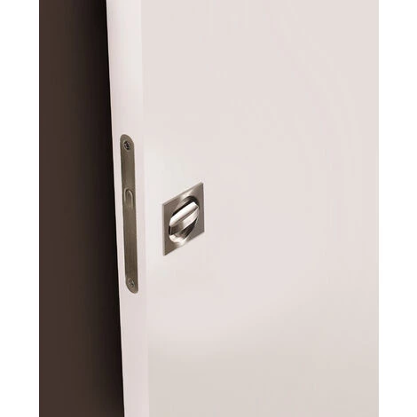 Emuca Kit De Serrure à Condamnation Carrée Pour Porte Coulissante, Acier, Nickel Satiné., 1 Ut. - Nickel Satiné 4 Emuca Kit De Serrure à Condamnation Carrée Pour Porte Coulissante, Acier, Nickel Satiné., 1 Ut. - Nickel Satiné – Image 2