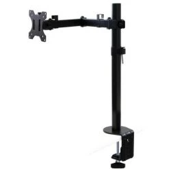 Emuca Support écran Inclinable Et Rotatif à 360​° Pour Table., Simple, Peint En Noir, Acier, 1 Ut. - Talla