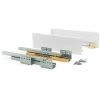 Emuca Kit De Tiroir Pour Cuisine Concept, 50 Kg, Hauteur 105 Mm, Prof. 500 Mm, Fermeture Amortie, Acier, Blanc -EMUCA Soldes 34341861 1