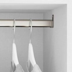 Emuca Kit Tube De Penderie 30x15 Mm Aluminium, 750 Mm, Anodisé Mat -EMUCA Soldes 34342236 3