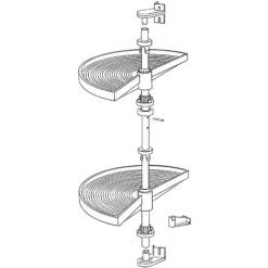 Emuca - Jeu De 2 Plateaux Tournants Module De Cuisine En Plastique Gris 9 Emuca - Jeu De 2 Plateaux Tournants Module De Cuisine En Plastique Gris -EMUCA Soldes 35236474 4