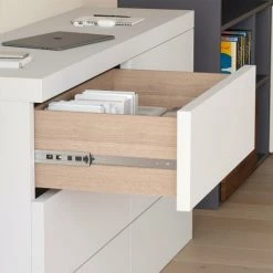 Emuca Paire De Coulisses Pour Tiroirs, à Billes, 45x300mm, Sortie Totale, Système Push, Fermeture Amortie, Zingué, 5 Ut. - Talla -EMUCA Soldes 35688102 3