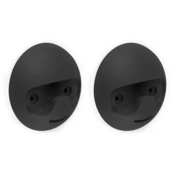 Emuca Cintre Mural Napier, D 120 Mm, Plastique, Peint En Noir, 2 Ut.