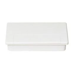 Emuca Passe-câbles Pour Table Plasquare 1, Plastique, Blanc, 5 Un -EMUCA Soldes 37541484 5