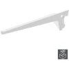 Emuca Support Pour étagère En Bois/verre, Profil Pas 50 Mm, 200 Mm, Acier, Blanc, 1 Lot De 20 Unités - Peint En Blanc