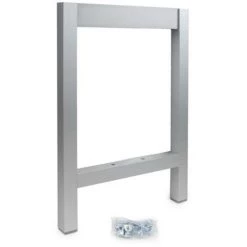 Emuca Pieds Latéraux Pour Banc De Vestiaire, Aluminium, Anodisé Mat, 2 Un. - Talla -EMUCA Soldes 40401356 3