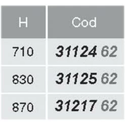 EMUCA Pieds Pour Table En Aluminium Ø80mm. Hauteur 710mm. - Talla 710mm -EMUCA Soldes 40401566 5